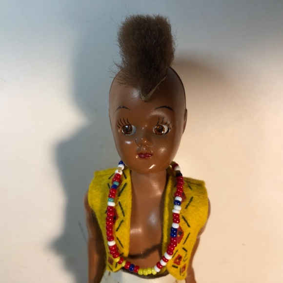 1950s Native American Doll W/Mohawk sleepy eyes 👀 - Picture 11 of 13